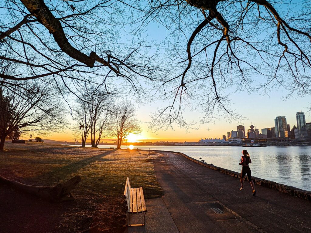 A sunrise walk along the waterfront