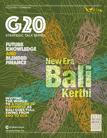 Front cover: G20 Strategic Talk Series “New Era Bali Kerthi” (Special Edition)