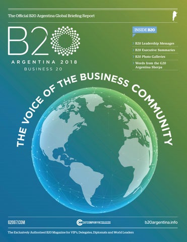 Front cover: Official B20 Summit Argentina 2018