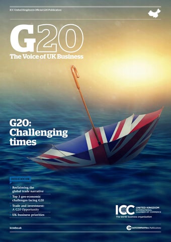 Front cover: G20: The Voice of UK Business