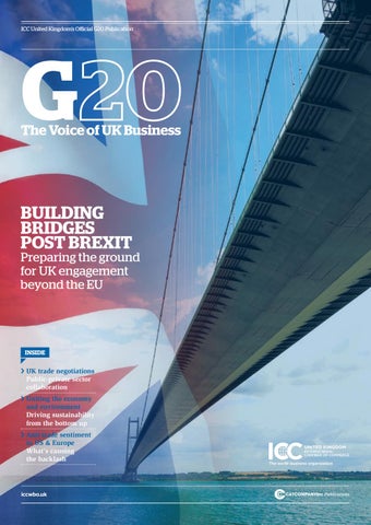Front cover: The ICC UK G20 Summit Publication
