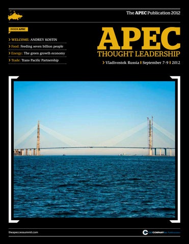 Front cover: APEC 2012