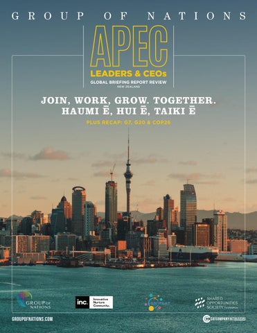 Front cover: APEC Global Briefing Report Review 2021