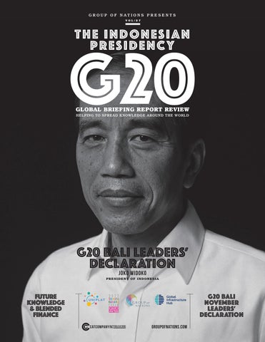 Front cover: The Indonesian Presidency G20 Global Briefing Report Review