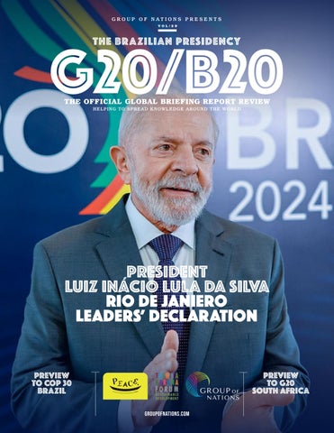 Front cover: The Official G20/B20 Global Briefing Report Review