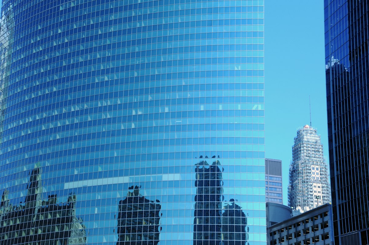 A corporate tower